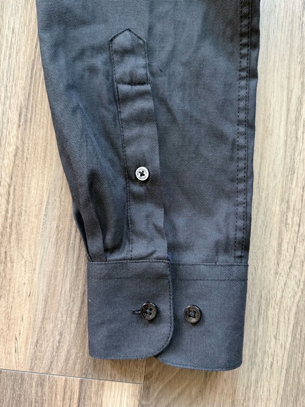 Ben Sherman Slim Fit Button-Down Long-Sleeve Shirt in Black Size S - Picture 5 of 5